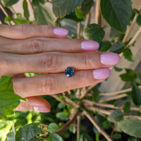 2.24 Ct. Bluish Green Sapphire from Madagascar Life Style