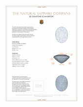 1.39 Ct. Blue Sapphire from Ceylon (Sri Lanka) 3 D Scan Report