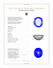 1.90 Ct. Grey Star Sapphire from Ceylon (Sri Lanka) 3 D Scan Report