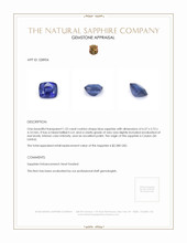 1.52 Ct. Blue Sapphire from Ceylon (Sri Lanka) Appraisal