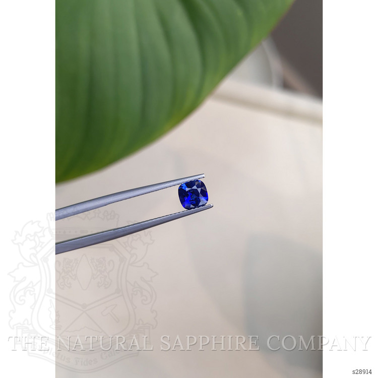 0.81 Ct. Blue Sapphire from Ceylon (Sri Lanka)