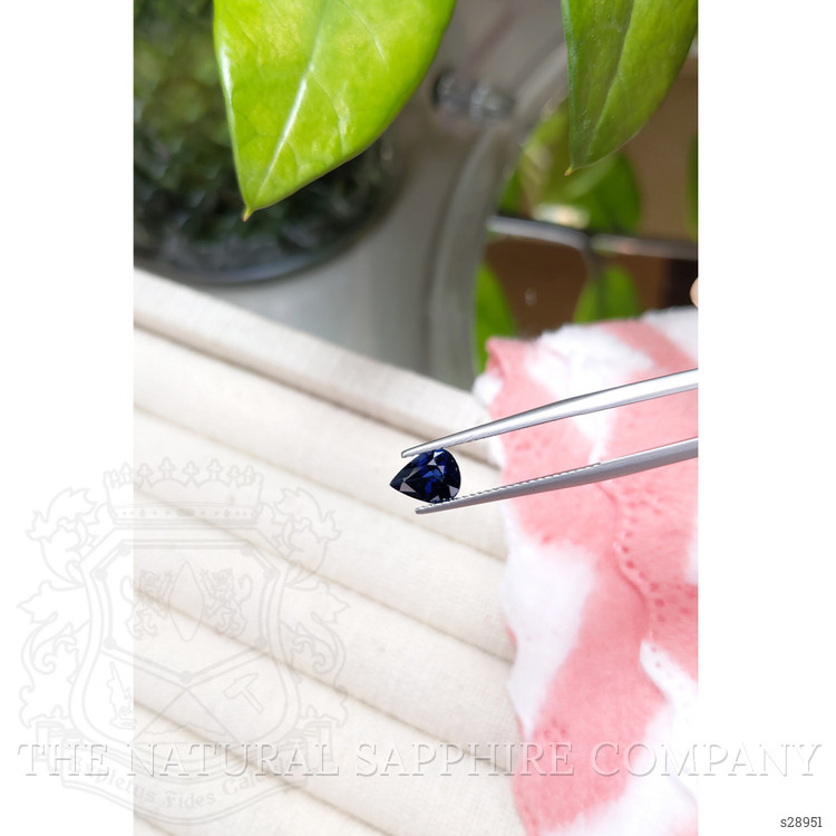 1.29 Ct. Blue Sapphire from Ceylon (Sri Lanka)