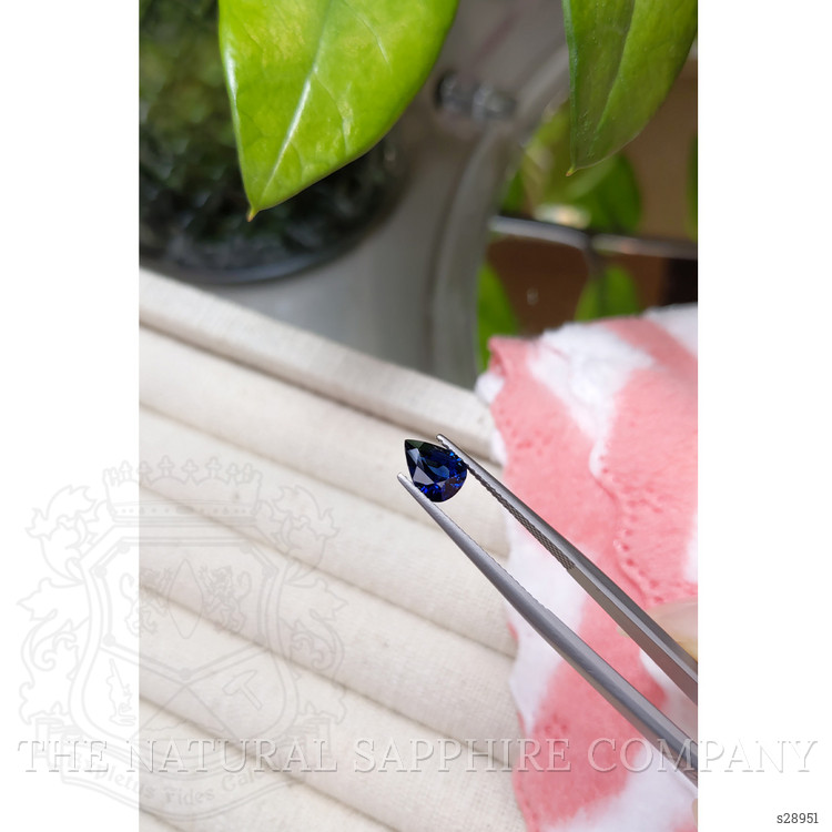 1.29 Ct. Blue Sapphire from Ceylon (Sri Lanka)