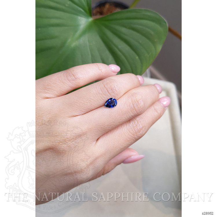 0.97 Ct. Blue Sapphire from Ceylon (Sri Lanka)