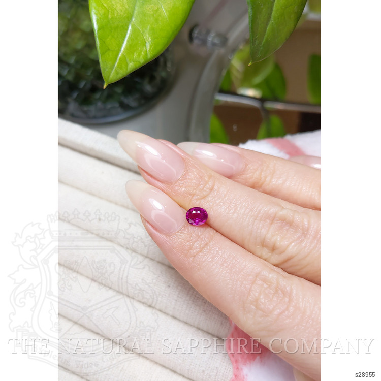 0.82 Ct. Purplish Pink Sapphire from Ceylon (Sri Lanka)