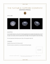 1.03 Ct. Sapphire from Ceylon (Sri Lanka) Appraisal