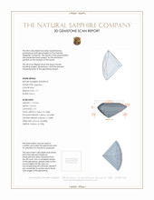 1.71 Ct. Blue Sapphire from Ceylon (Sri Lanka) 3 D Scan Report