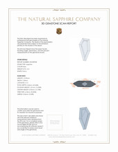 2.61 Ct. Blue Sapphire from Ceylon (Sri Lanka) 3 D Scan Report