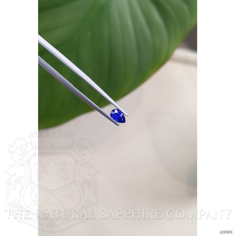 0.52 Ct. Blue Sapphire from Ceylon (Sri Lanka)