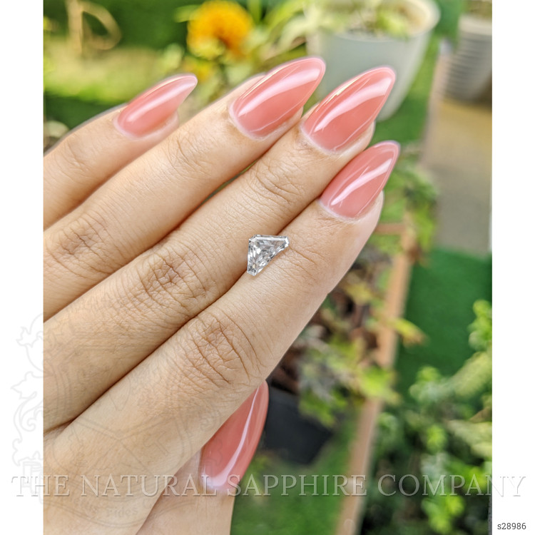 1.52 Ct. White Sapphire from Ceylon (Sri Lanka)