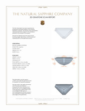 1.52 Ct. White Sapphire from Ceylon (Sri Lanka) 3 D Scan Report