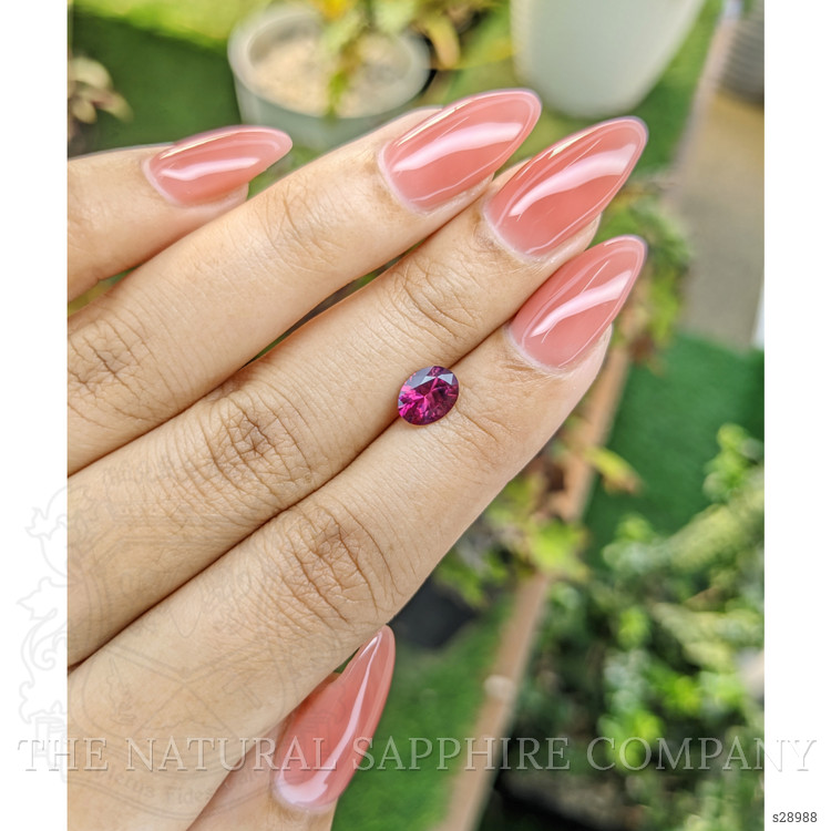 1.04 Ct. Reddish Pink Sapphire from Ceylon (Sri Lanka)