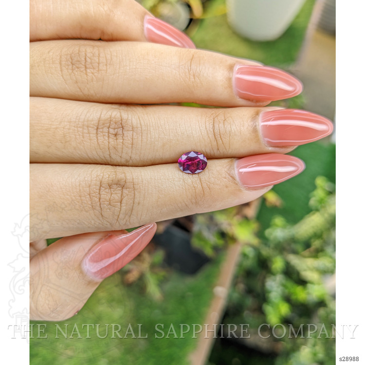 1.04 Ct. Reddish Pink Sapphire from Ceylon (Sri Lanka)