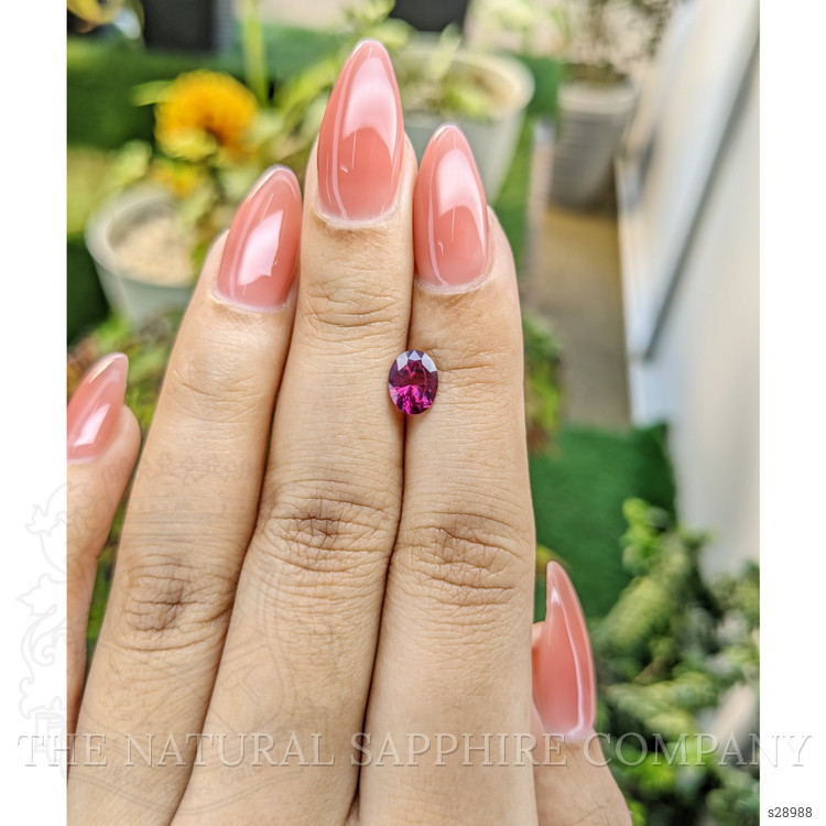 1.04 Ct. Reddish Pink Sapphire from Ceylon (Sri Lanka)
