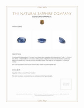 1.76 Ct. Blue Sapphire from Ceylon (Sri Lanka) Appraisal