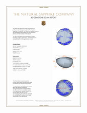 1.02 Ct. Grey Star Sapphire from Ceylon (Sri Lanka) 3 D Scan Report