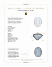 1.34 Ct. Blue Sapphire from Ceylon (Sri Lanka) 3 D Scan Report