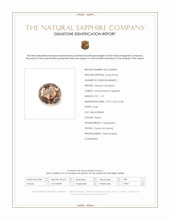 1.15 Ct. Peach Sapphire from Ceylon (Sri Lanka) Scan Report
