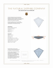 1.36 Ct. Blue Sapphire from Ceylon (Sri Lanka) 3 D Scan Report