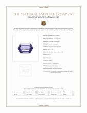 1.00 Ct. Purple Sapphire from Ceylon (Sri Lanka) Scan Report