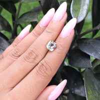 2.49 Ct. Bluish Green Sapphire from Ceylon (Sri Lanka) Life Style