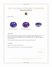 7.02 Ct. Color Change Sapphire from Ceylon (Sri Lanka) Appraisal