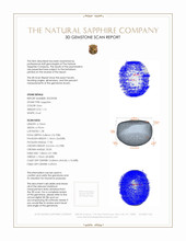 1.12 Ct. Sapphire from Ceylon (Sri Lanka) 3 D Scan Report