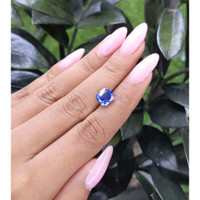 3.29 Ct. Blue Sapphire from Tanzania Life Style