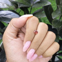 0.66 Ct. Orangish Brown Sapphire from Tanzania Life Style