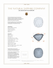 0.77 Ct. Padparadscha Sapphire from Tanzania 3 D Scan Report