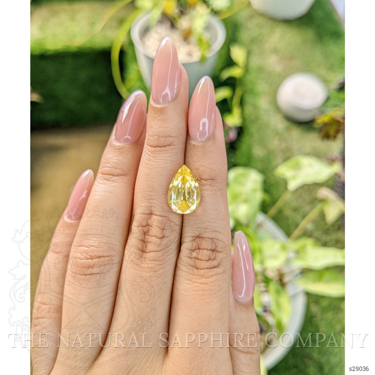 5.85 Ct. Yellow Sapphire from Ceylon (Sri Lanka)