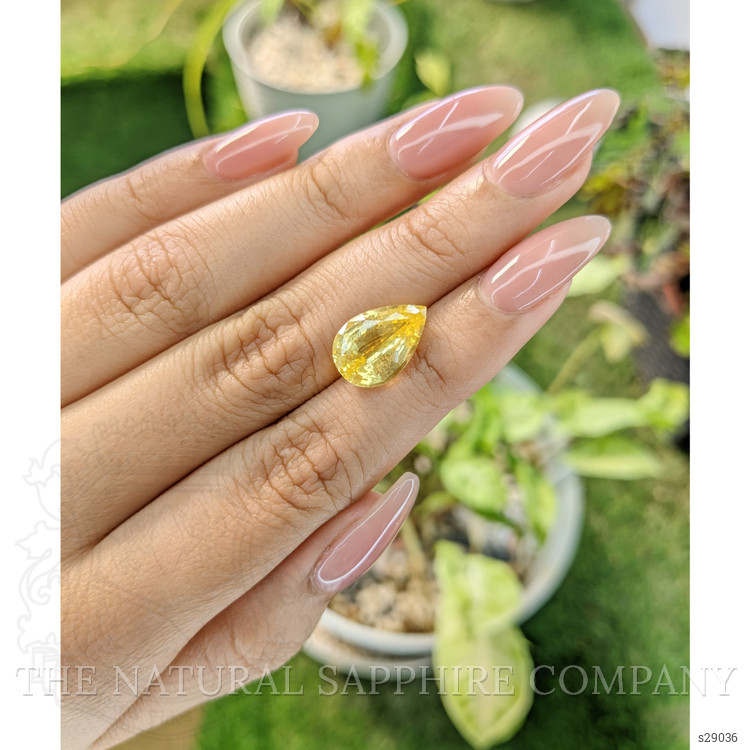 5.85 Ct. Yellow Sapphire from Ceylon (Sri Lanka)