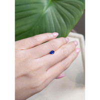 0.74 Ct. Blue Sapphire from Ceylon (Sri Lanka) Life Style