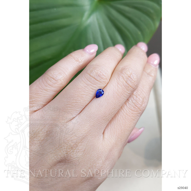 0.41 Ct. Blue Sapphire from Ceylon (Sri Lanka)