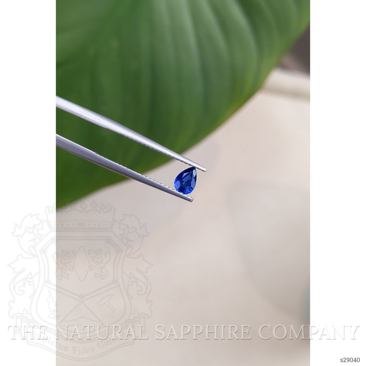 0.41 Ct. Blue Sapphire from Ceylon (Sri Lanka)