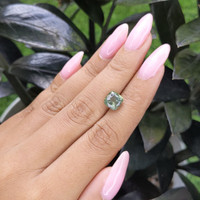 3.01 Ct. Yellowish Green Sapphire from Tanzania Life Style
