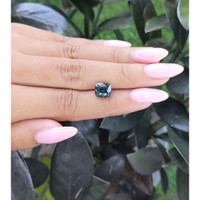 3.24 Ct. Bluish Green Sapphire from Madagascar Life Style