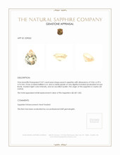 2.07 Ct. Peach Sapphire from Ceylon (Sri Lanka) Appraisal