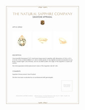 2.07 Ct. Peach Sapphire from Ceylon (Sri Lanka) Appraisal