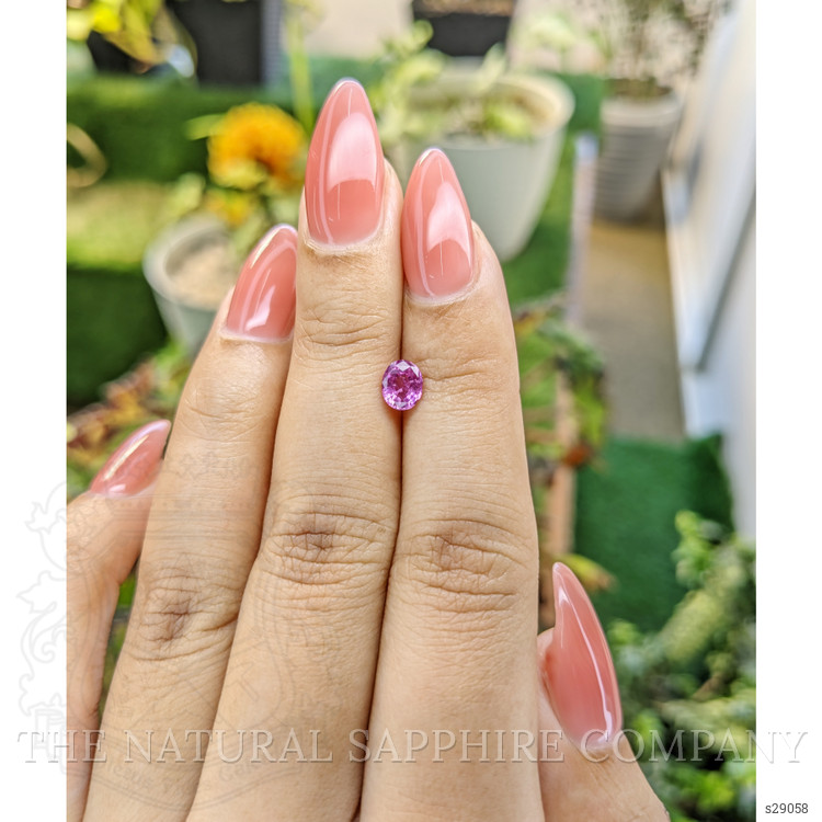 0.71 Ct. Purplish Pink Sapphire from Ceylon (Sri Lanka)