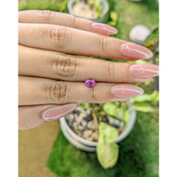 0.89 Ct. Purplish Pink Sapphire from Ceylon (Sri Lanka) Life Style