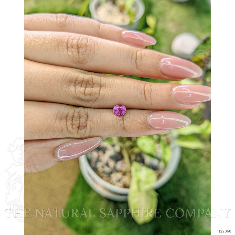 0.89 Ct. Purplish Pink Sapphire from Ceylon (Sri Lanka)