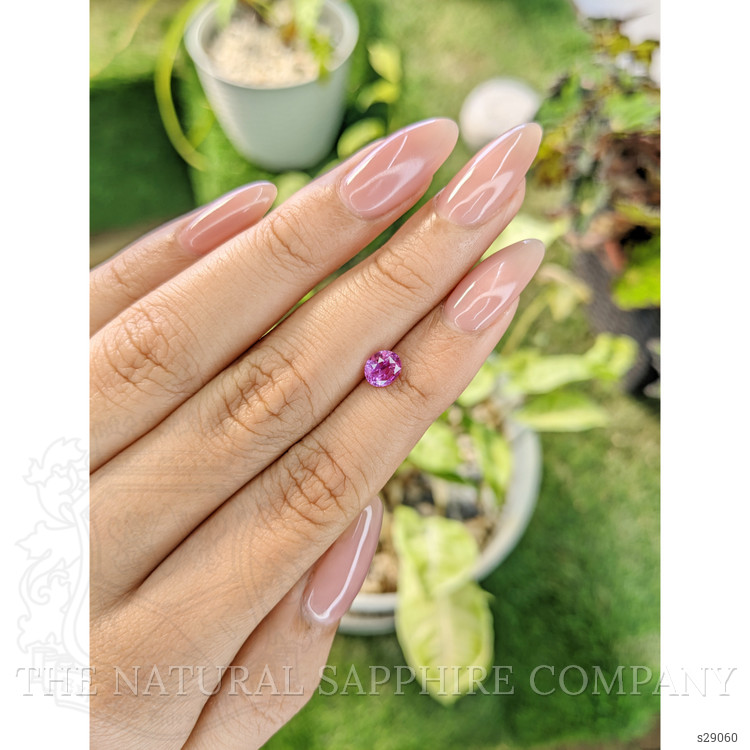 0.89 Ct. Purplish Pink Sapphire from Ceylon (Sri Lanka)