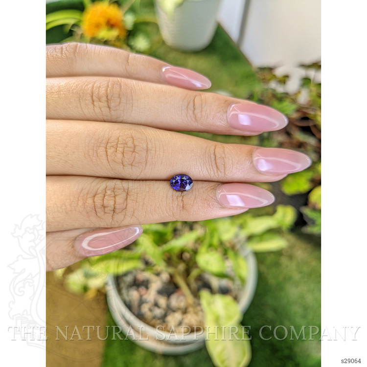 1.34 Ct. Purple Sapphire from Ceylon (Sri Lanka)