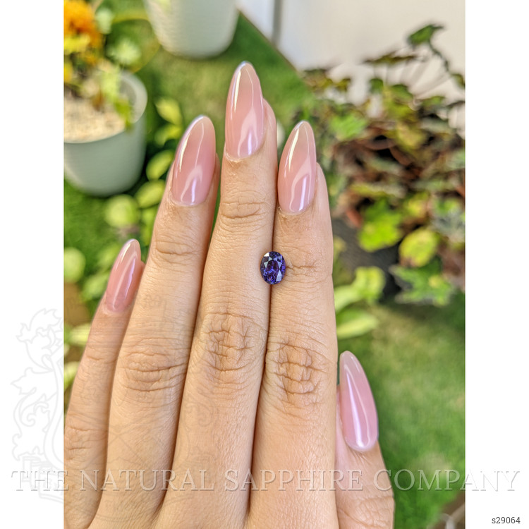 1.34 Ct. Purple Sapphire from Ceylon (Sri Lanka)