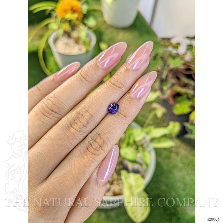 1.34 Ct. Purple Sapphire from Ceylon (Sri Lanka)