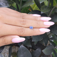 1.06 Ct. Blue Sapphire from Tanzania Life Style