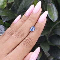 1.38 Ct. Blue Sapphire from Madagascar Life Style