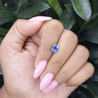 1.38 Ct. Blue Sapphire from Madagascar Life Style