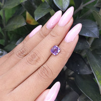 2.06 Ct. Purple Sapphire from Madagascar Life Style